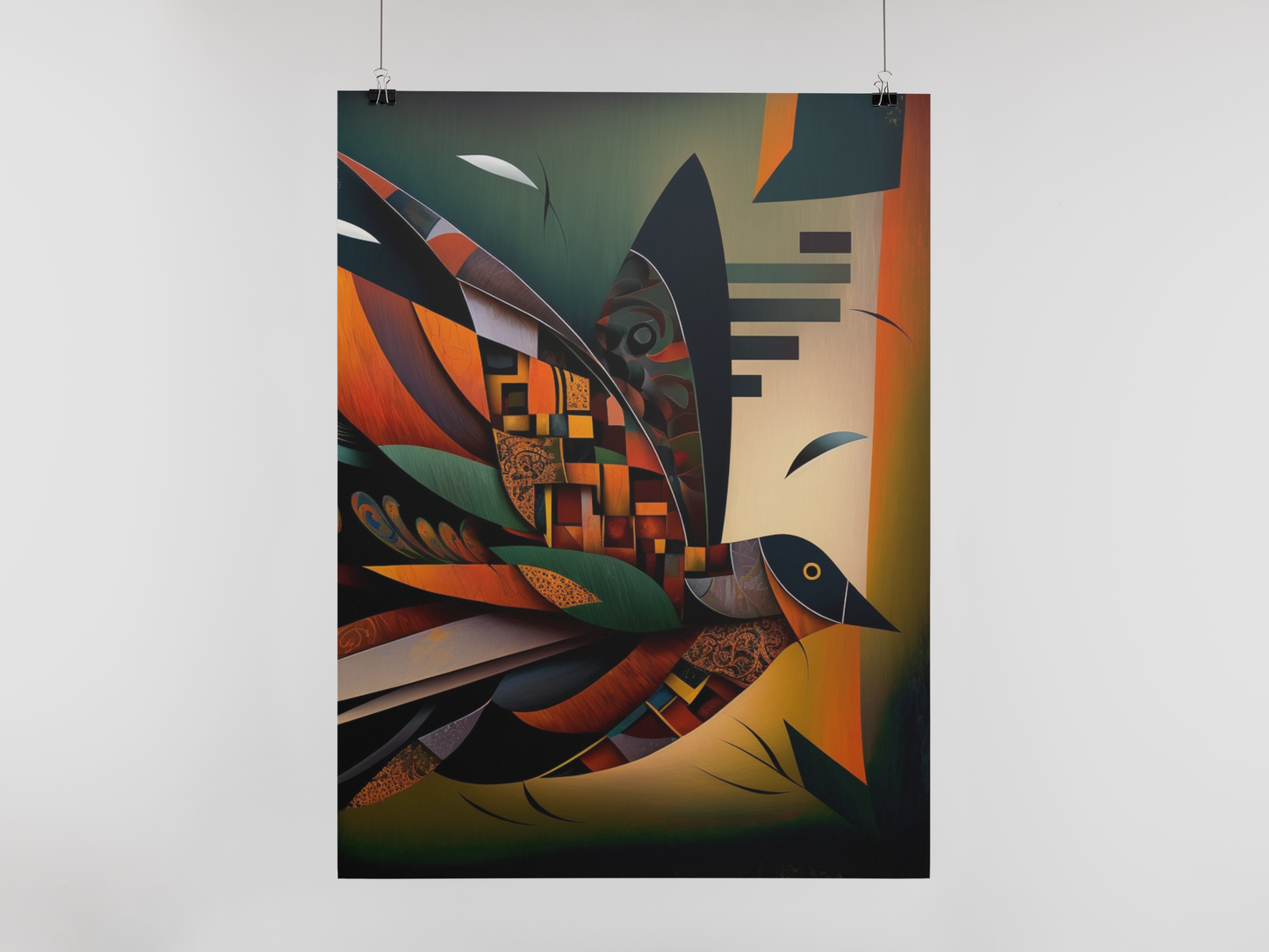 'Flight' African ethnic design concept: Art Poster