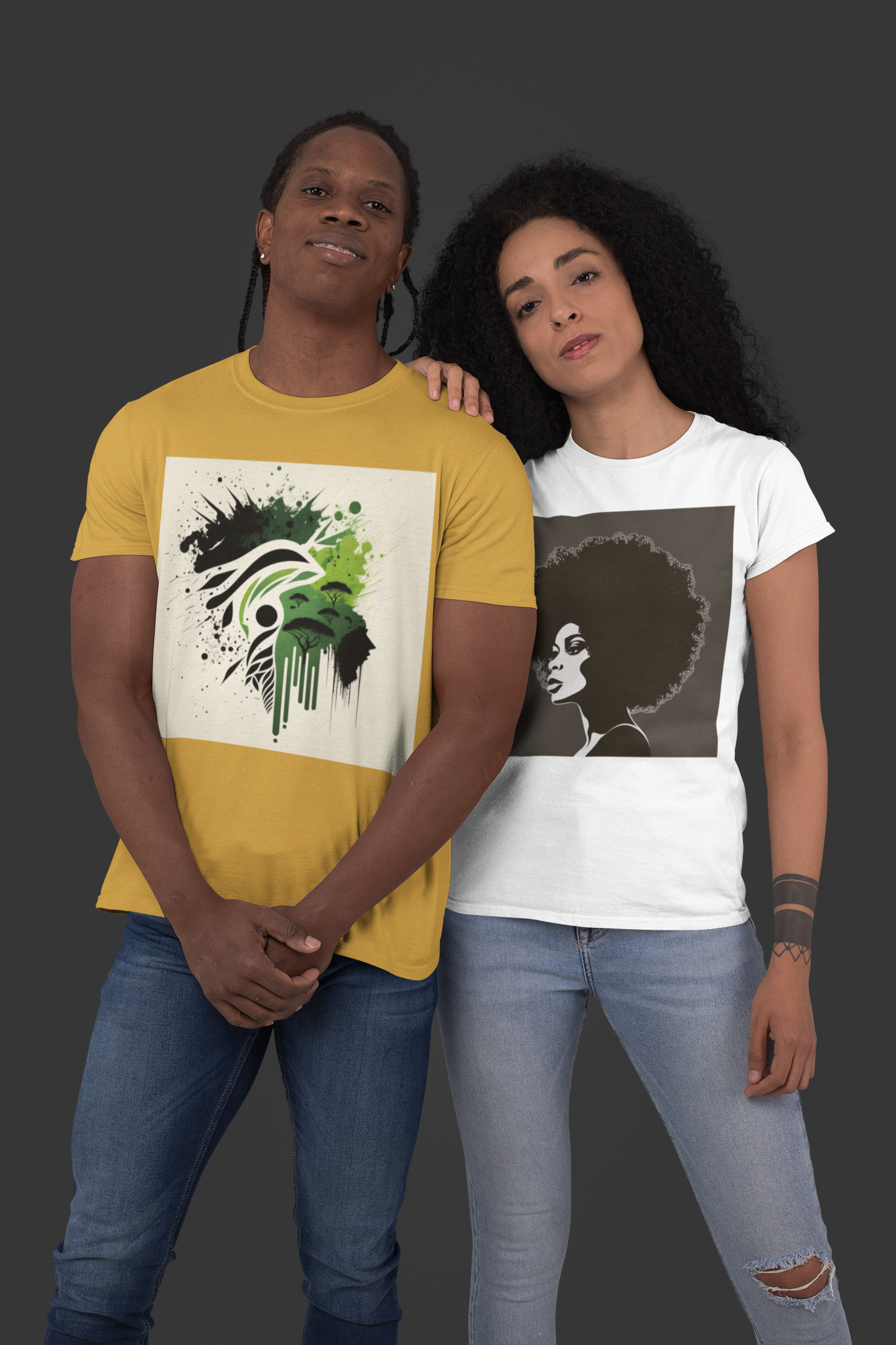 'Green-land' African design concept : Unisex Staple T-Shirt