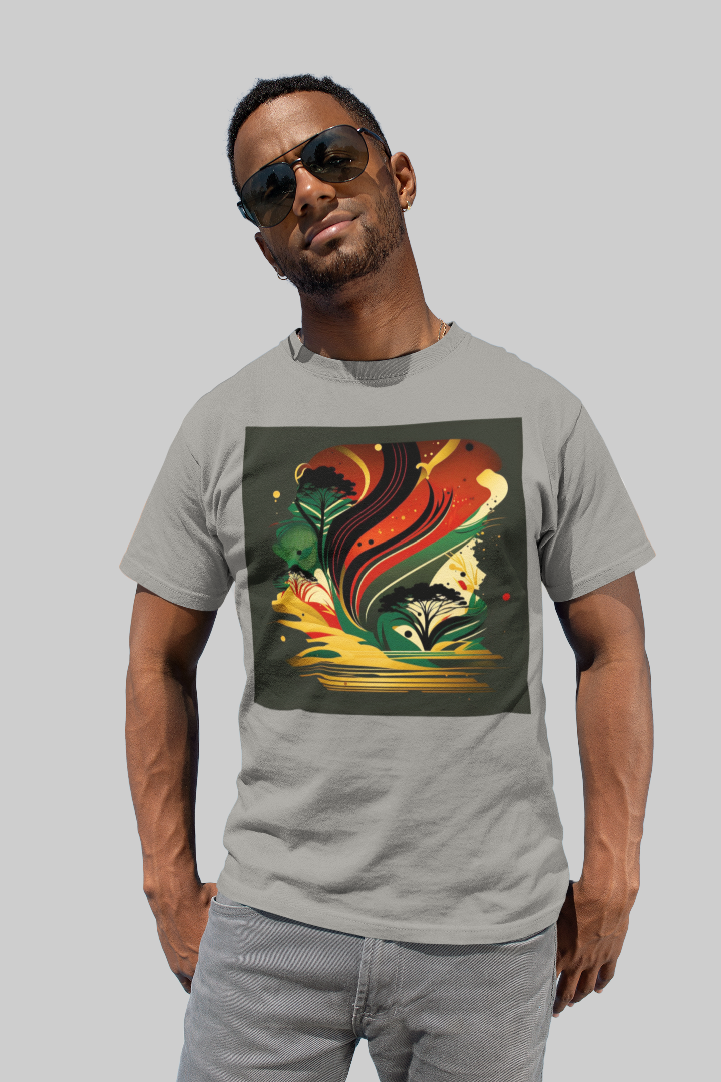 'Afro-poetry' African design concept : Unisex Staple Tee