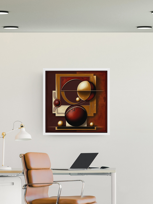 'SYMMETRY' African design concept: Framed canvas art