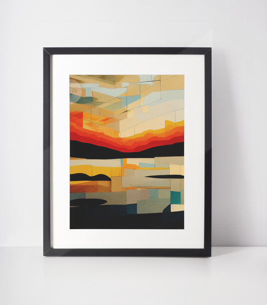 Ethnic Print: Abstract Sunset