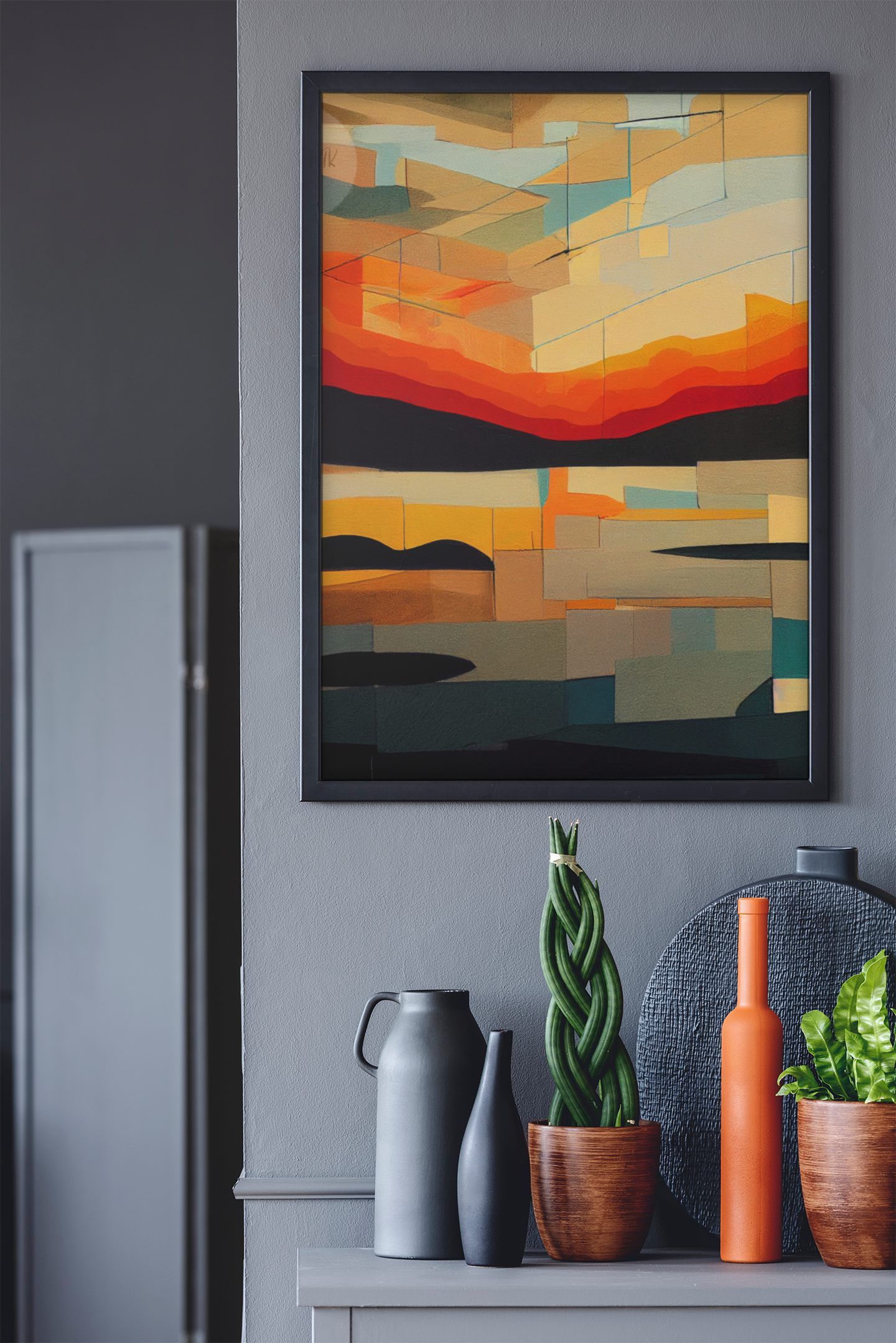 Ethnic Print: Abstract Sunset