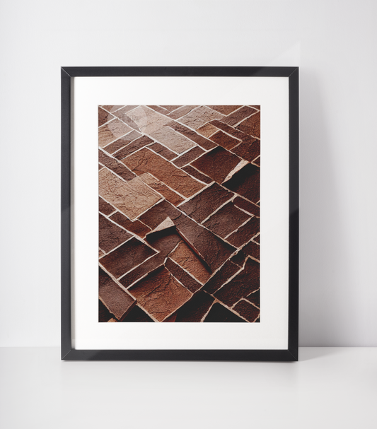 Ethnic Print: Brick Overlay