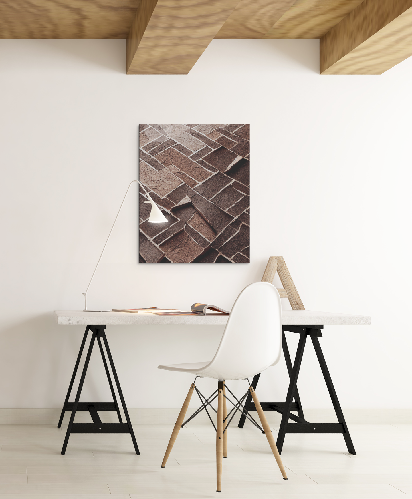 Ethnic Print: Brick Overlay