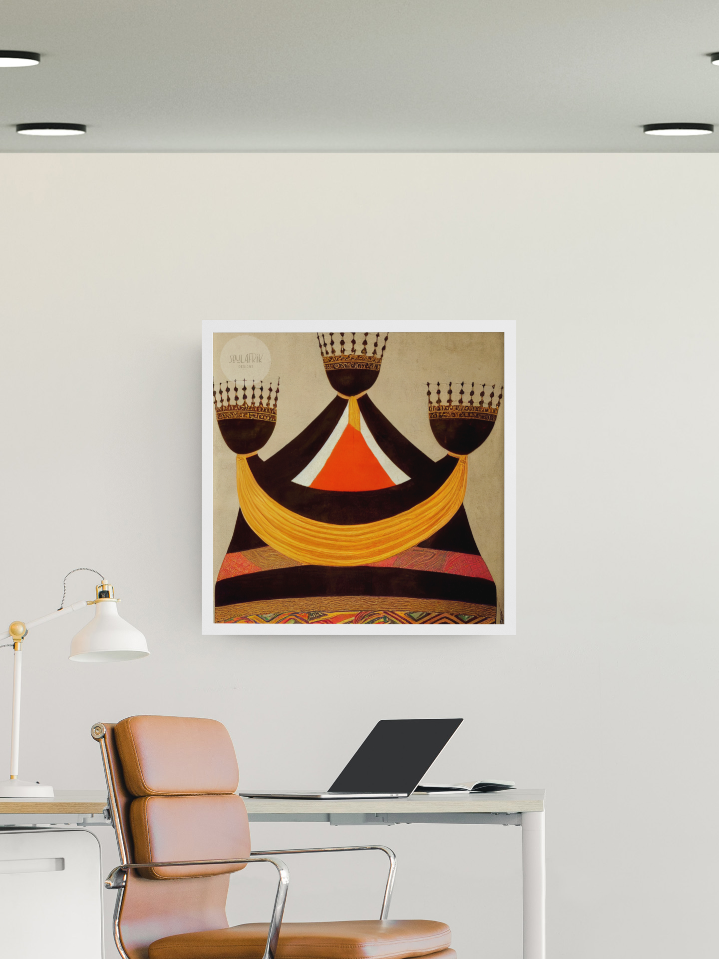 Ethnic Print: Crown abstract