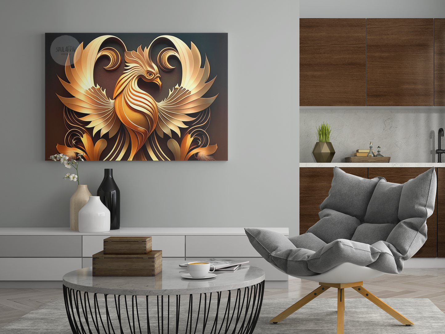 Ethnic Design: Golden Phoenix