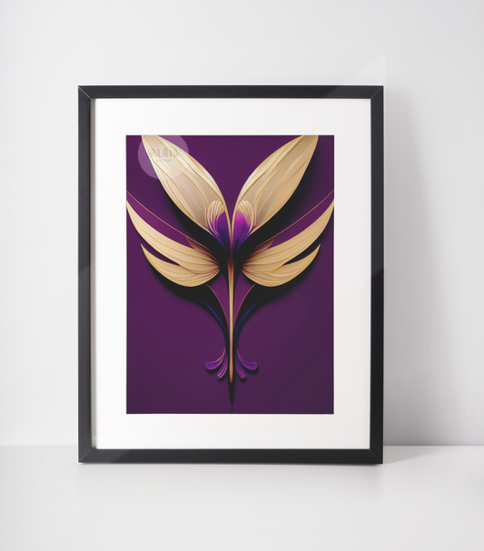 Ethnic Print: Golden Wings