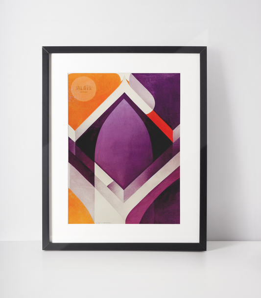 Ethnic Design: Purple Palaquin art deco