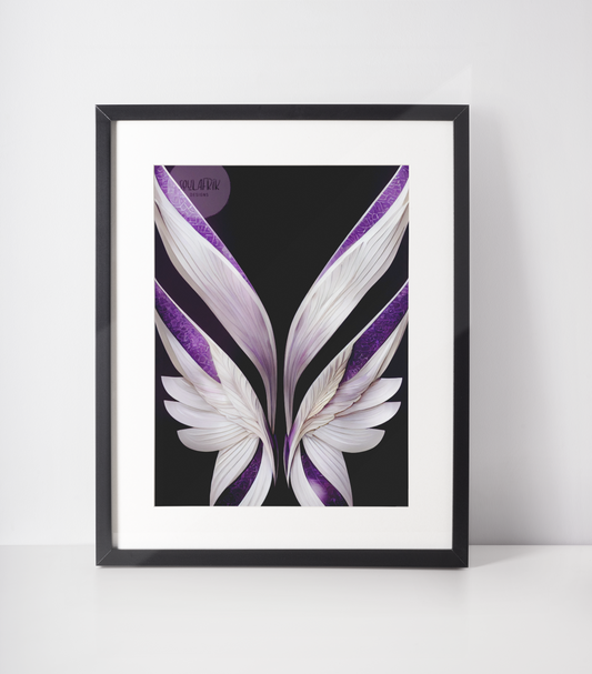 Ethnic Print: Purple Wings