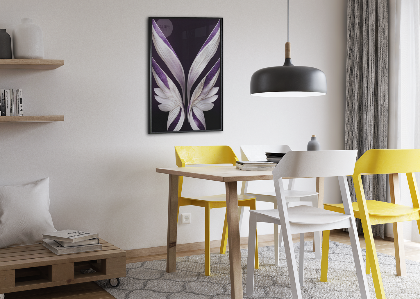 Ethnic Print: Purple Wings