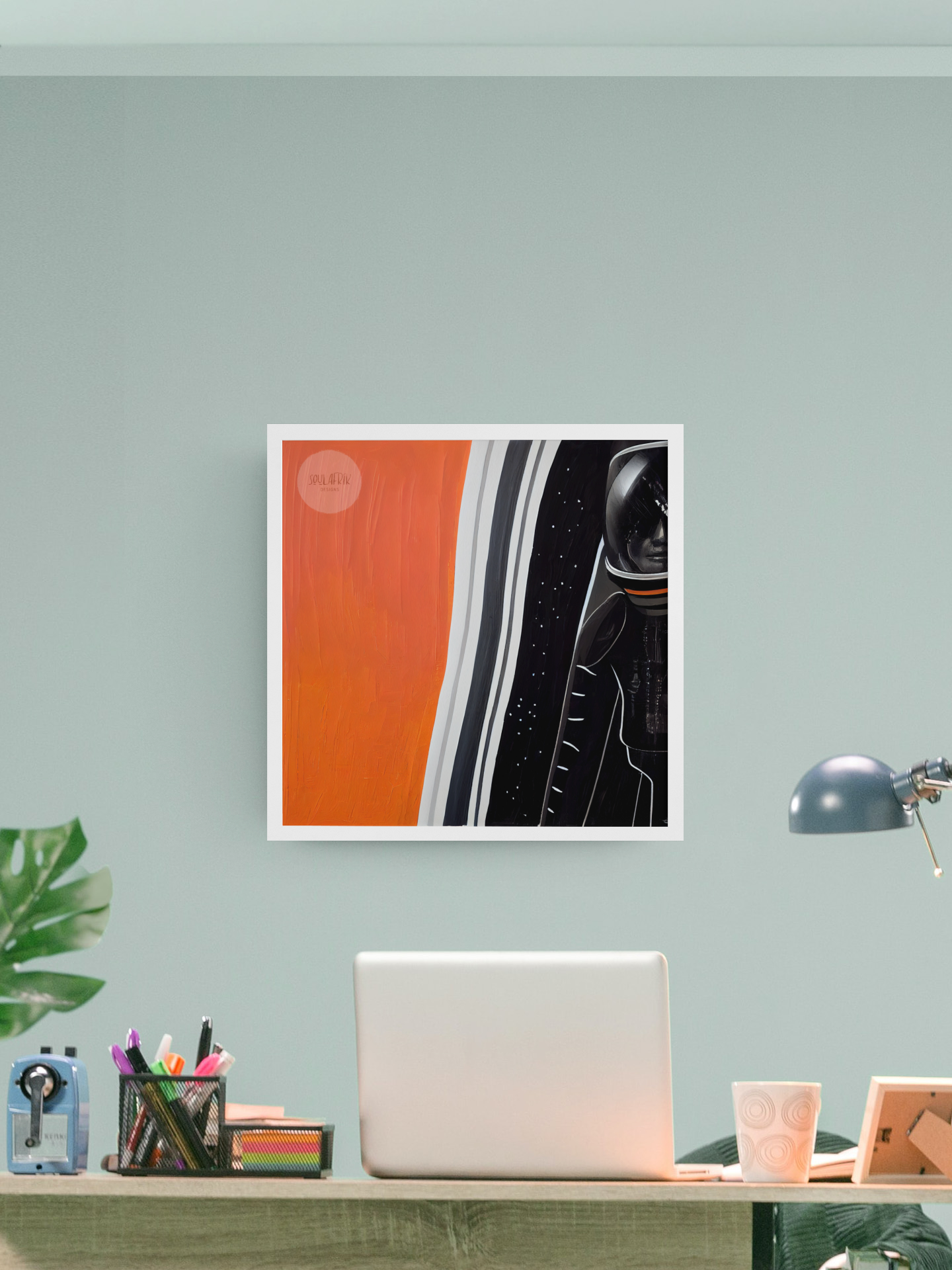 Ethnic Print: Space Suit abstract