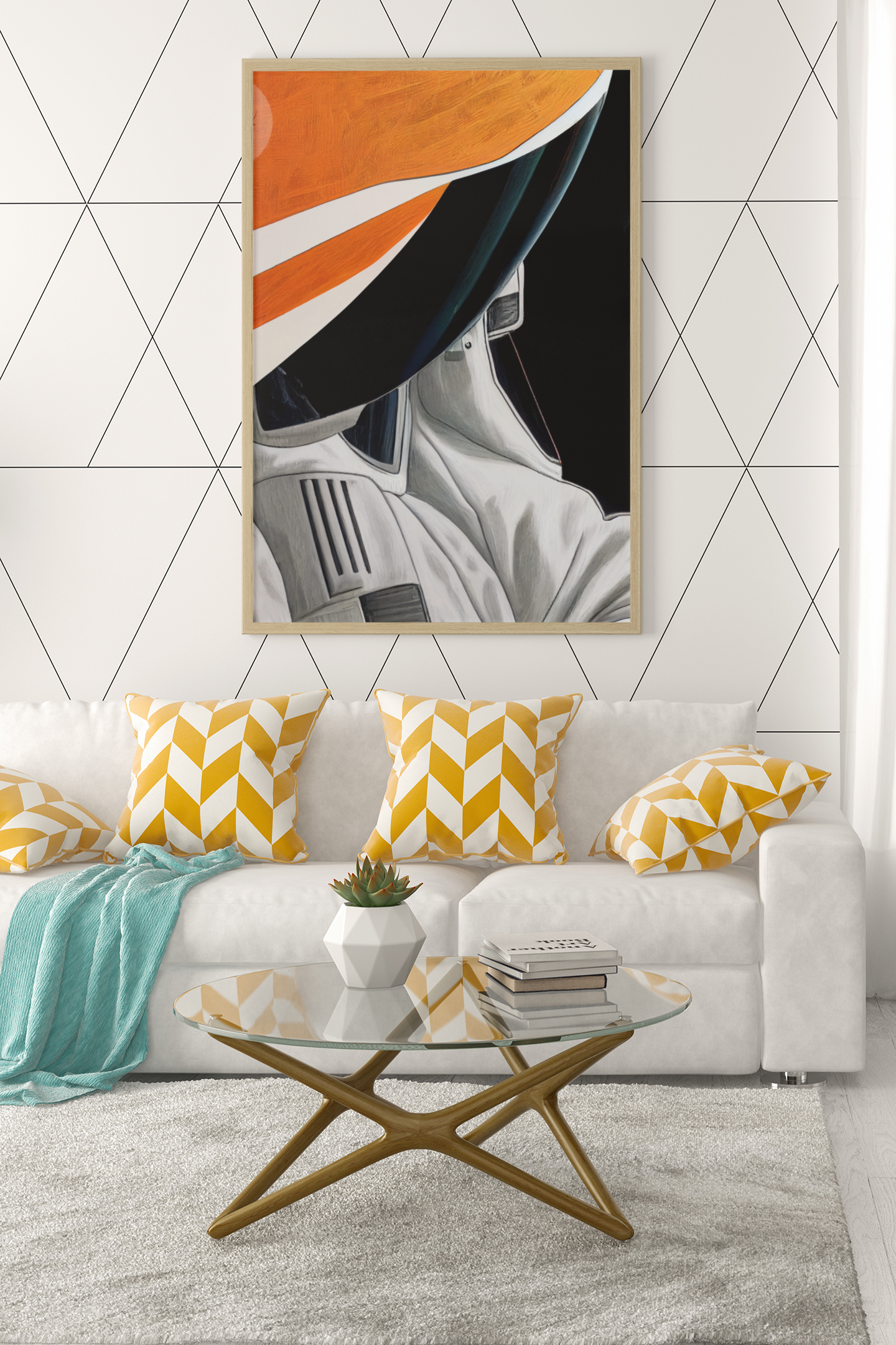 Ethnic Print: Space Suit abstract
