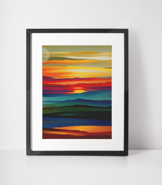 Ethnic Print: Vibrant Sunset