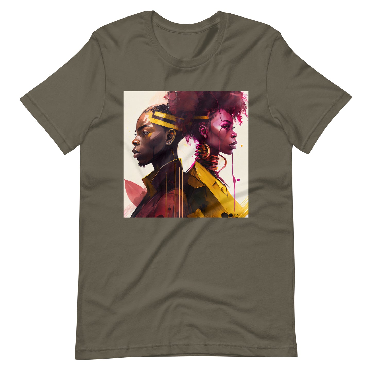 'Afro-Ret-ro' African design concept : Unisex Staple T-Shirt