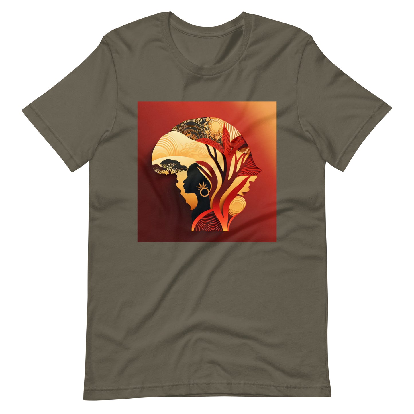 'Afro-Rubies' African design concept : Unisex Staple T-Shirt
