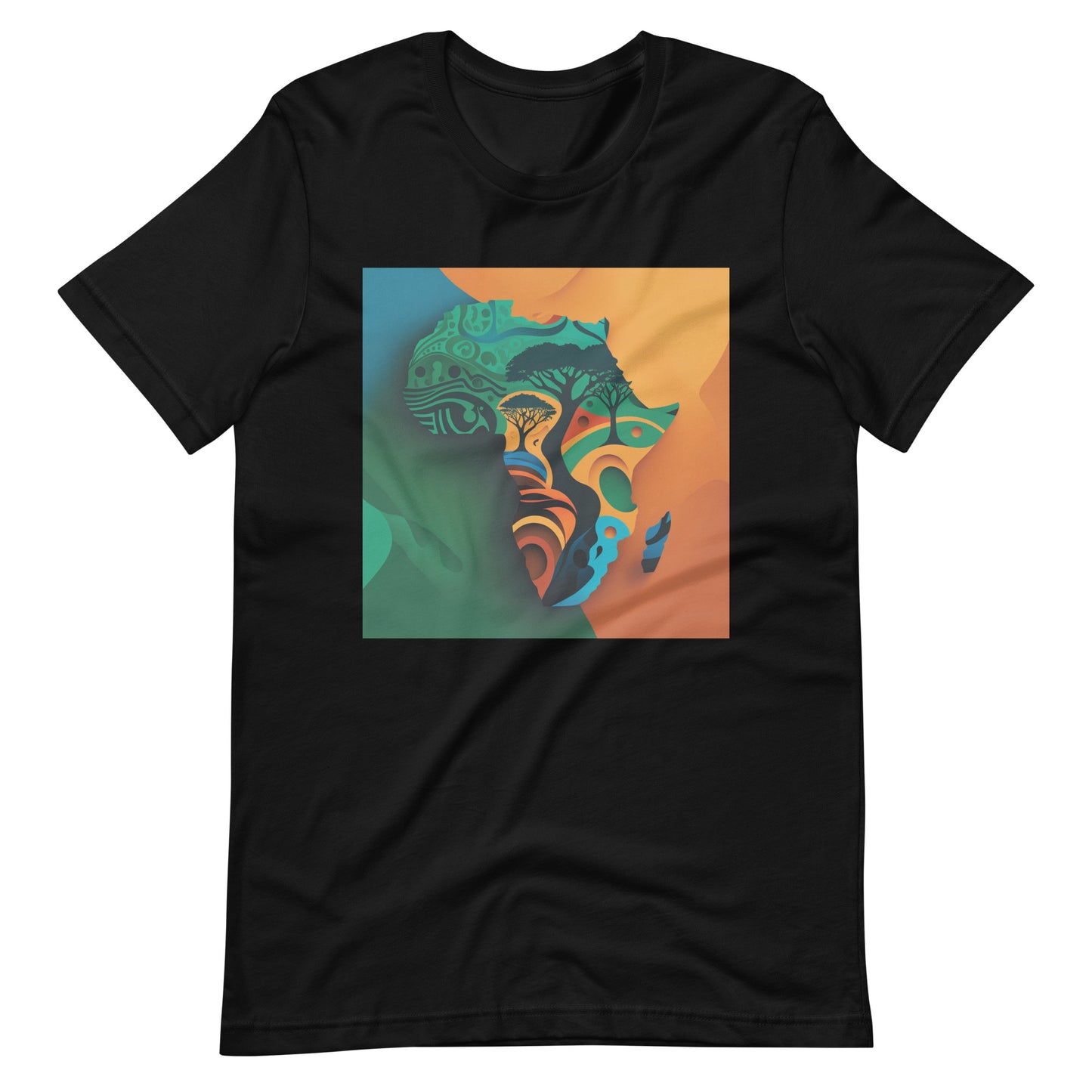 'Af-Ro-Hue' African design concept : Unisex Staple T-Shirt