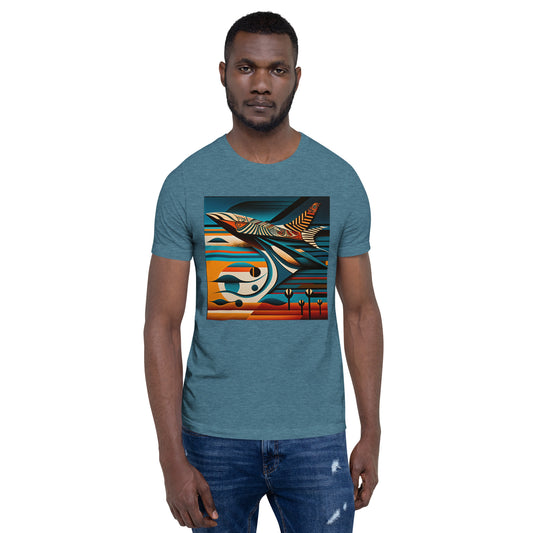 'Taken Flight' African design concept: Unisex Staple T-Shirt | Bella + Canvas 3001