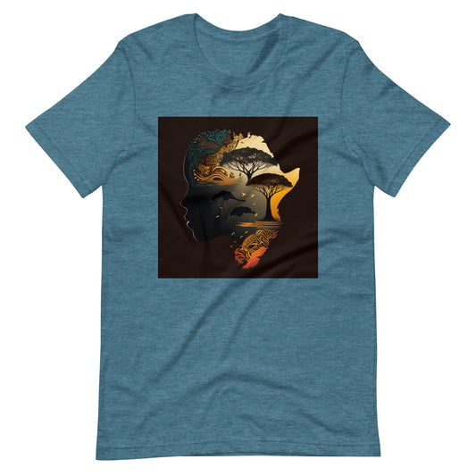 'Poet's Map' African design concept : Unisex Staple T-Shirt