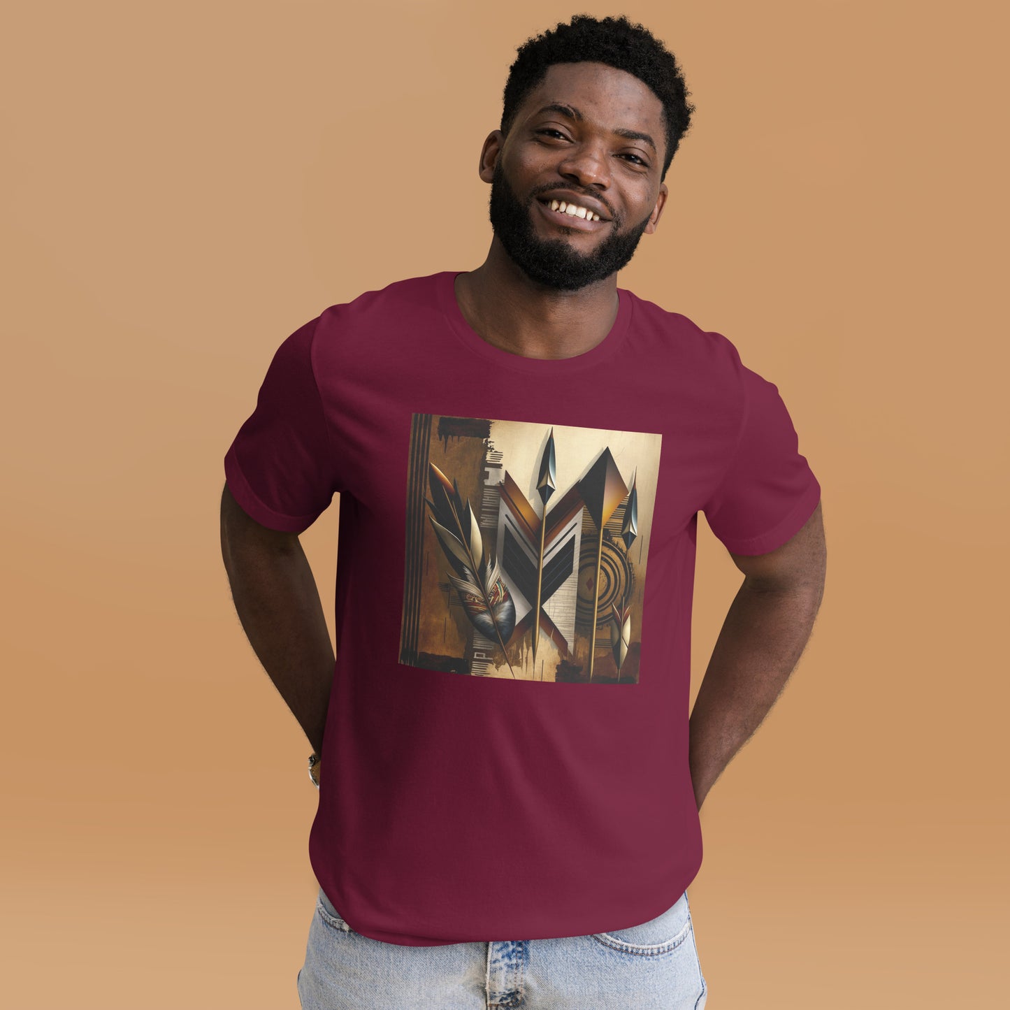 'BE ARROWED': African design comfort tee