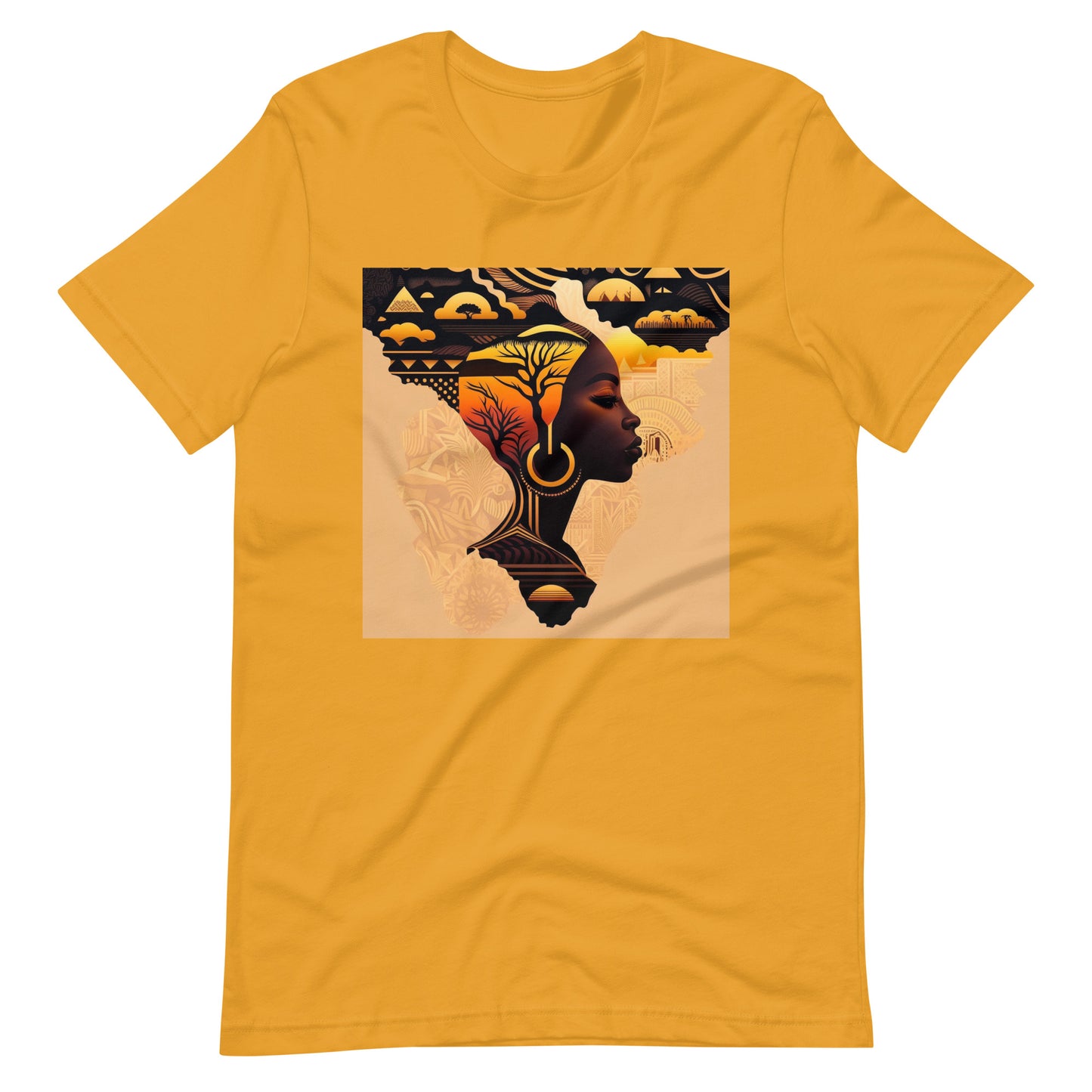 'Golden Brown' Africa design concept : Unisex Staple T-Shirt