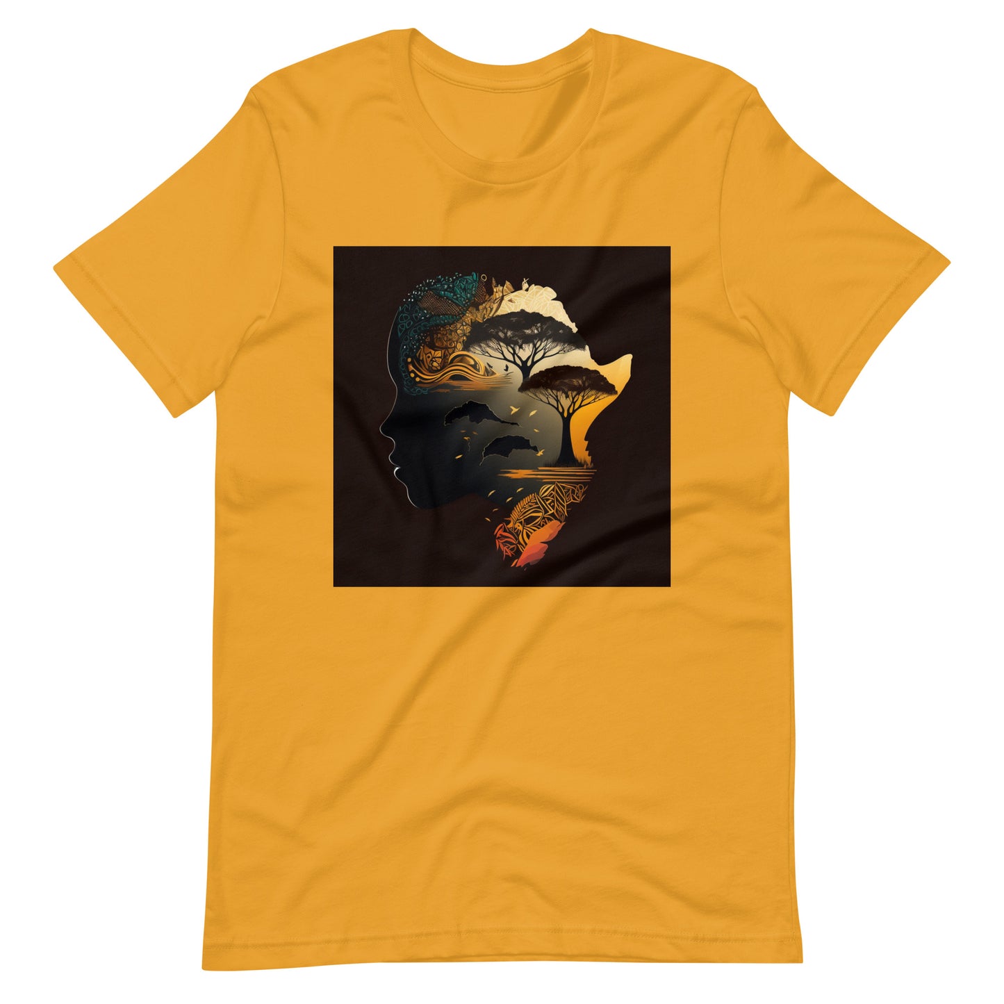 'Poet's Map' African design concept : Unisex Staple T-Shirt