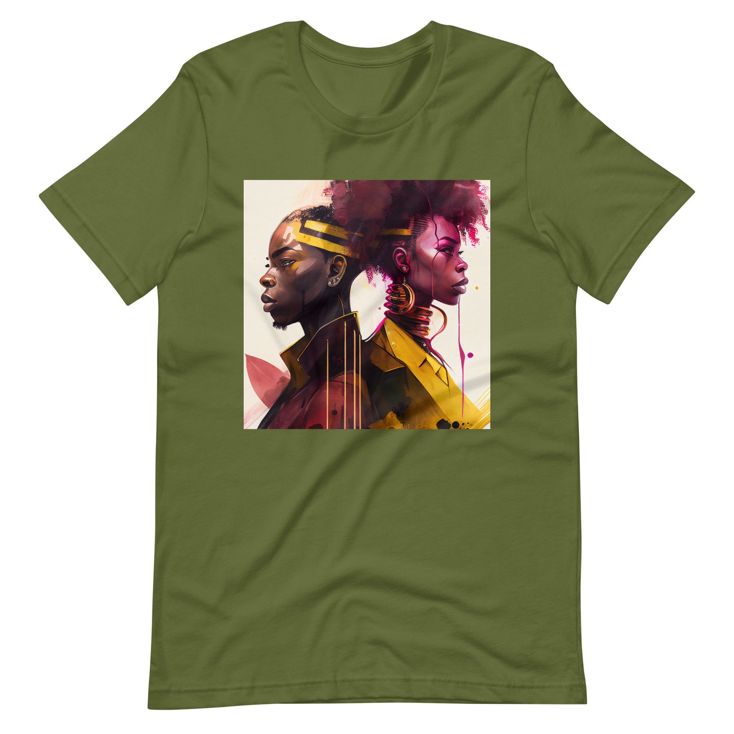 'Afro-Ret-ro' African design concept : Unisex Staple T-Shirt