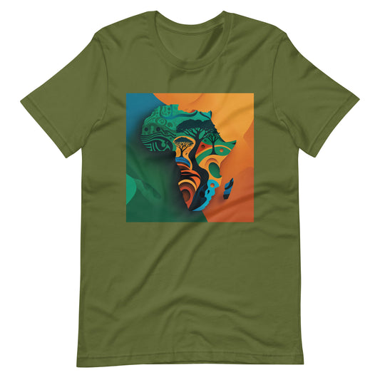 'Af-Ro-Hue' African design concept : Unisex Staple T-Shirt
