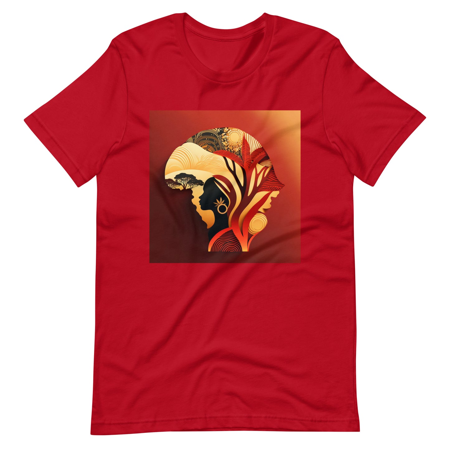 'Afro-Rubies' African design concept : Unisex Staple T-Shirt