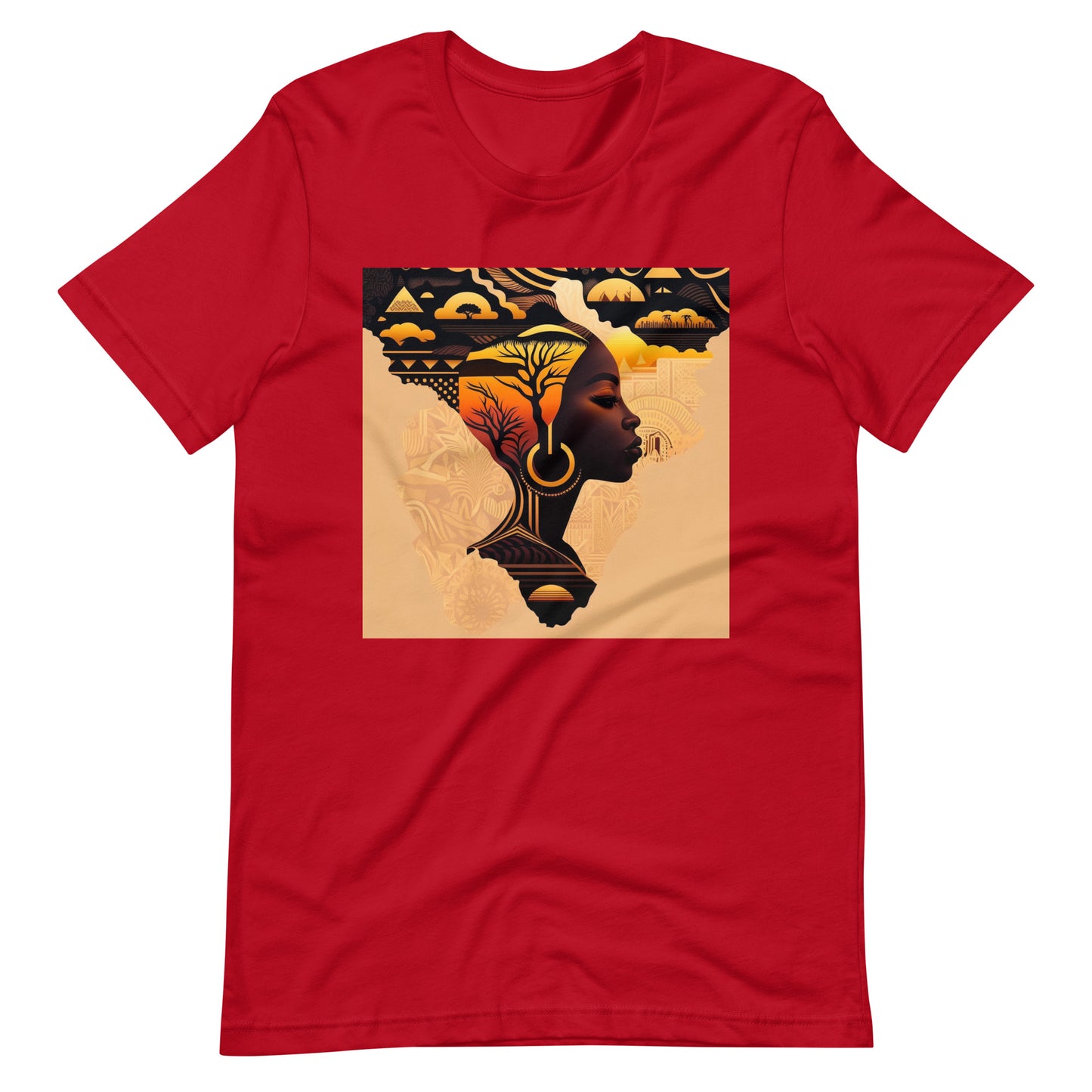 'Golden Brown' Africa design concept : Unisex Staple T-Shirt