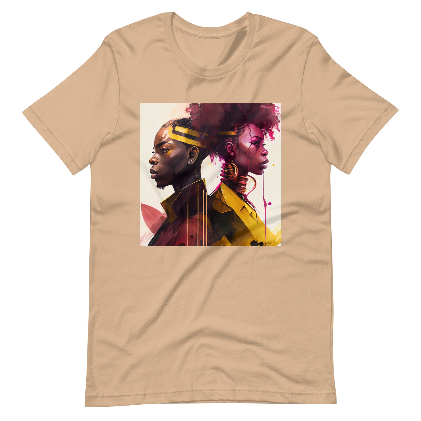 'Afro-Ret-ro' African design concept : Unisex Staple T-Shirt