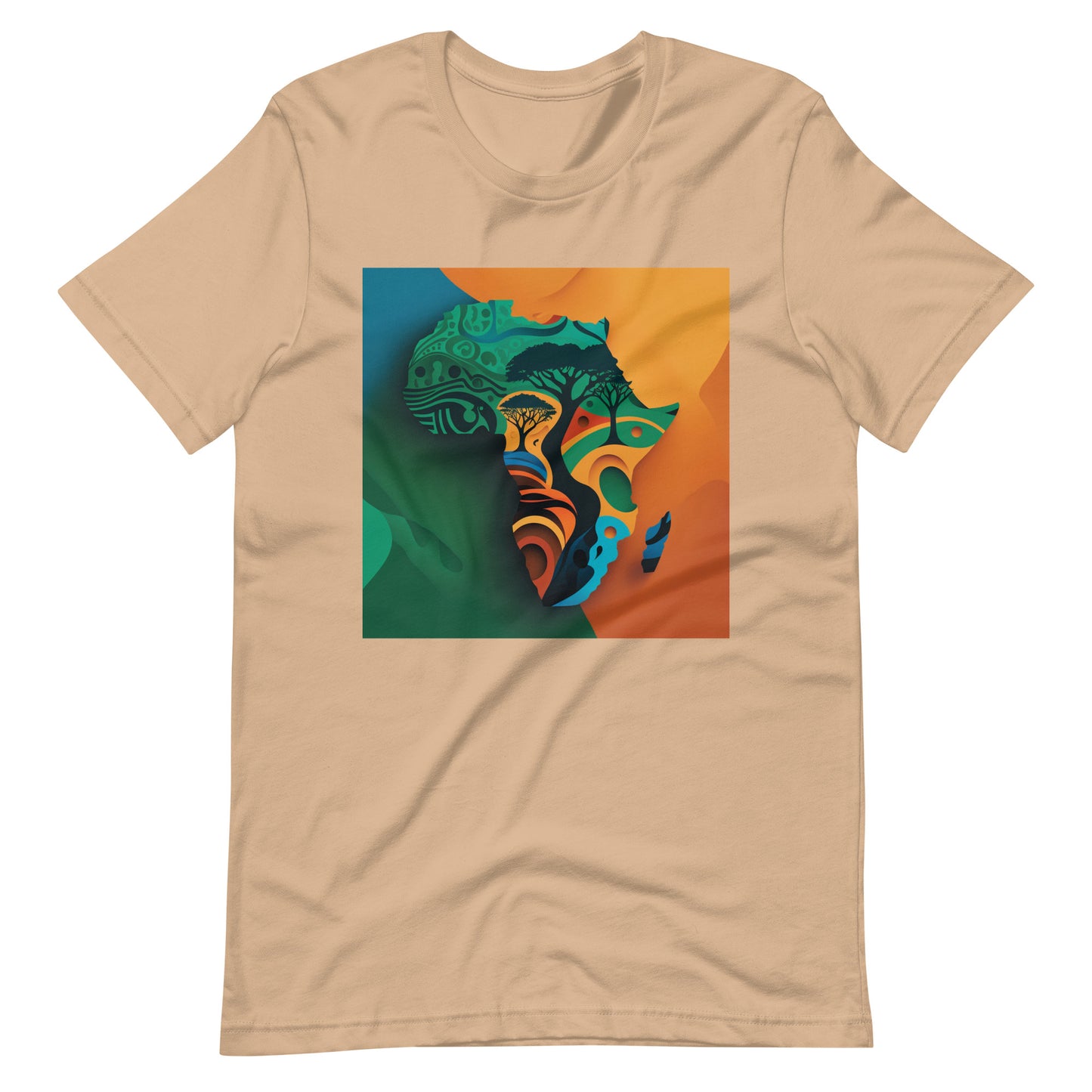 'Af-Ro-Hue' African design concept : Unisex Staple T-Shirt