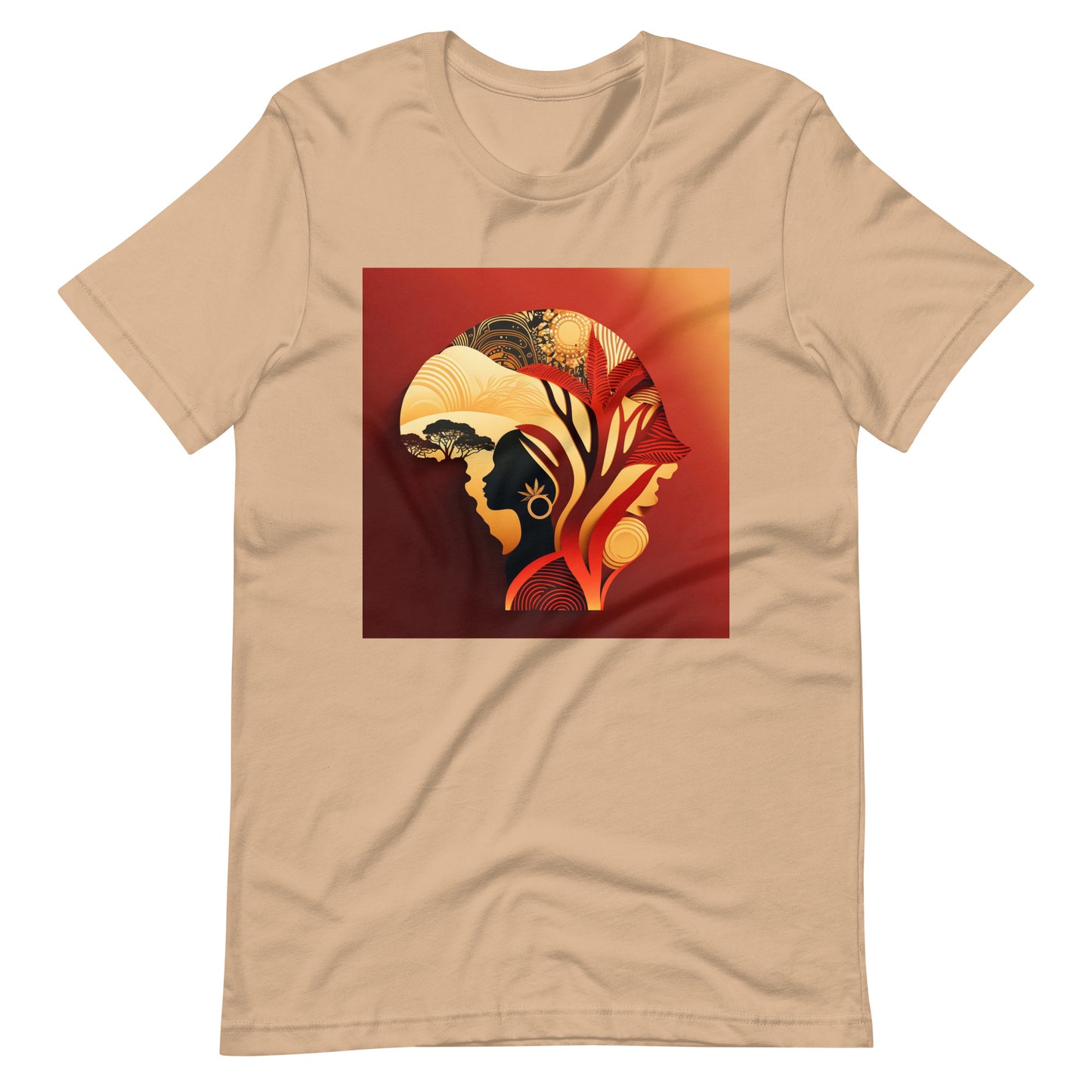 'Afro-Rubies' African design concept : Unisex Staple T-Shirt