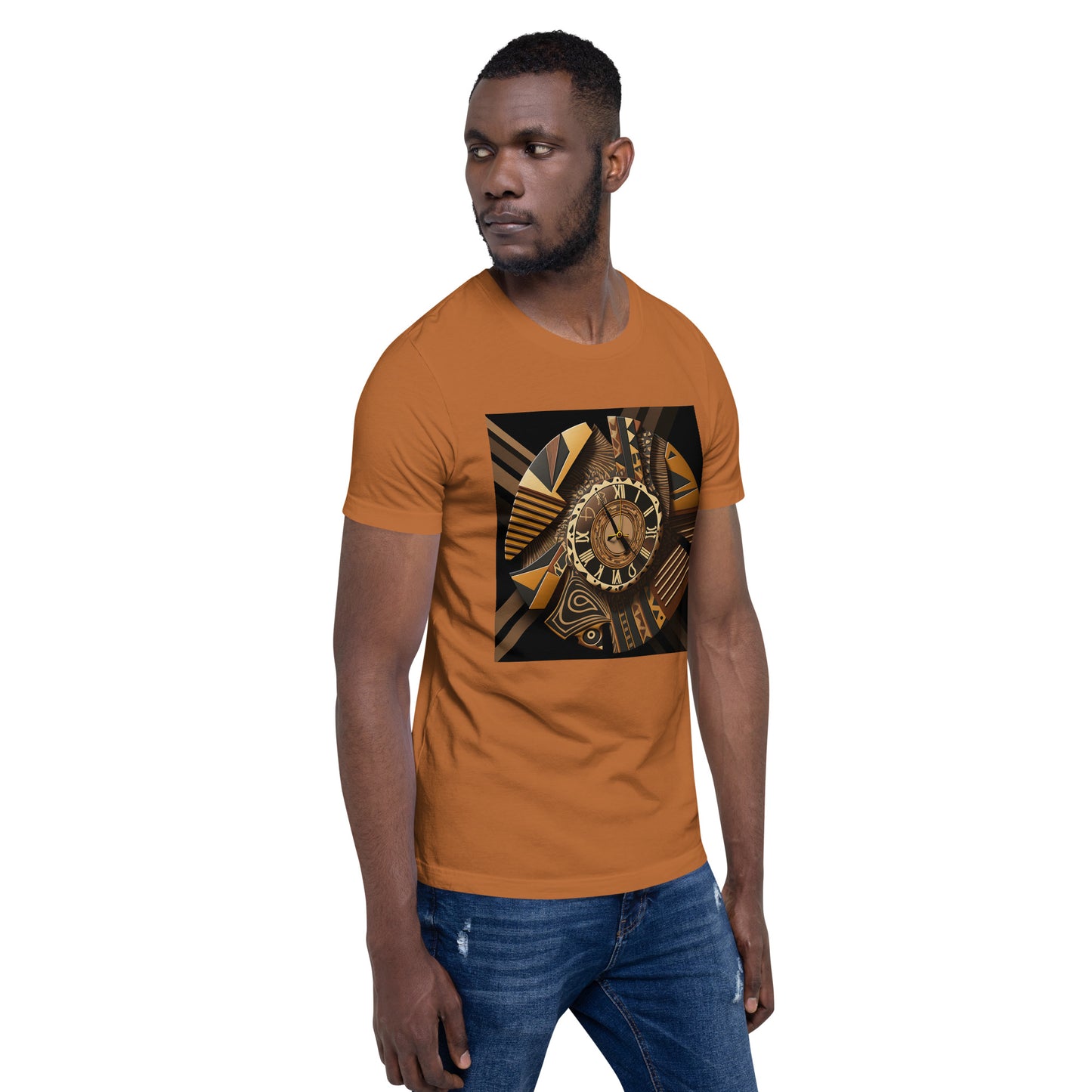 "AfroTiming' design concept: Unisex Staple T-Shirt | Bella + Canvas 3001