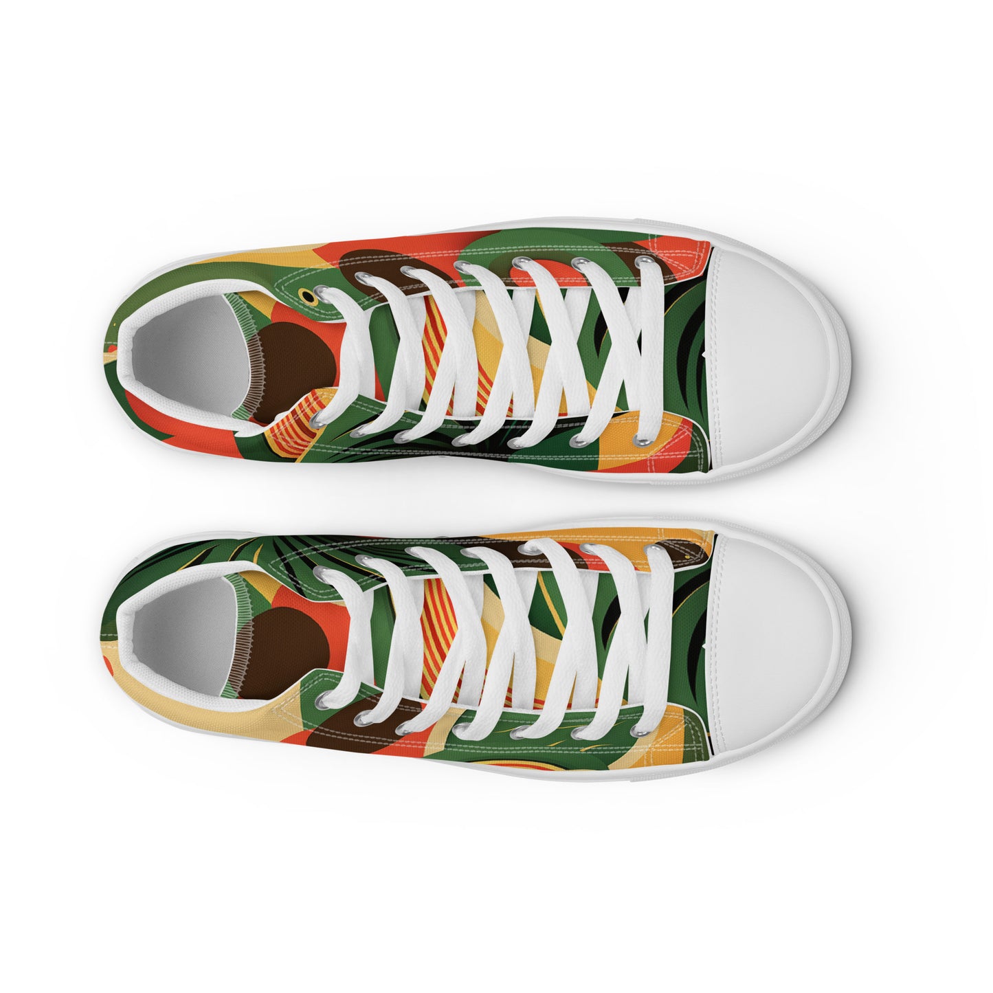 Ethnic design print: Women’s high top canvas shoes