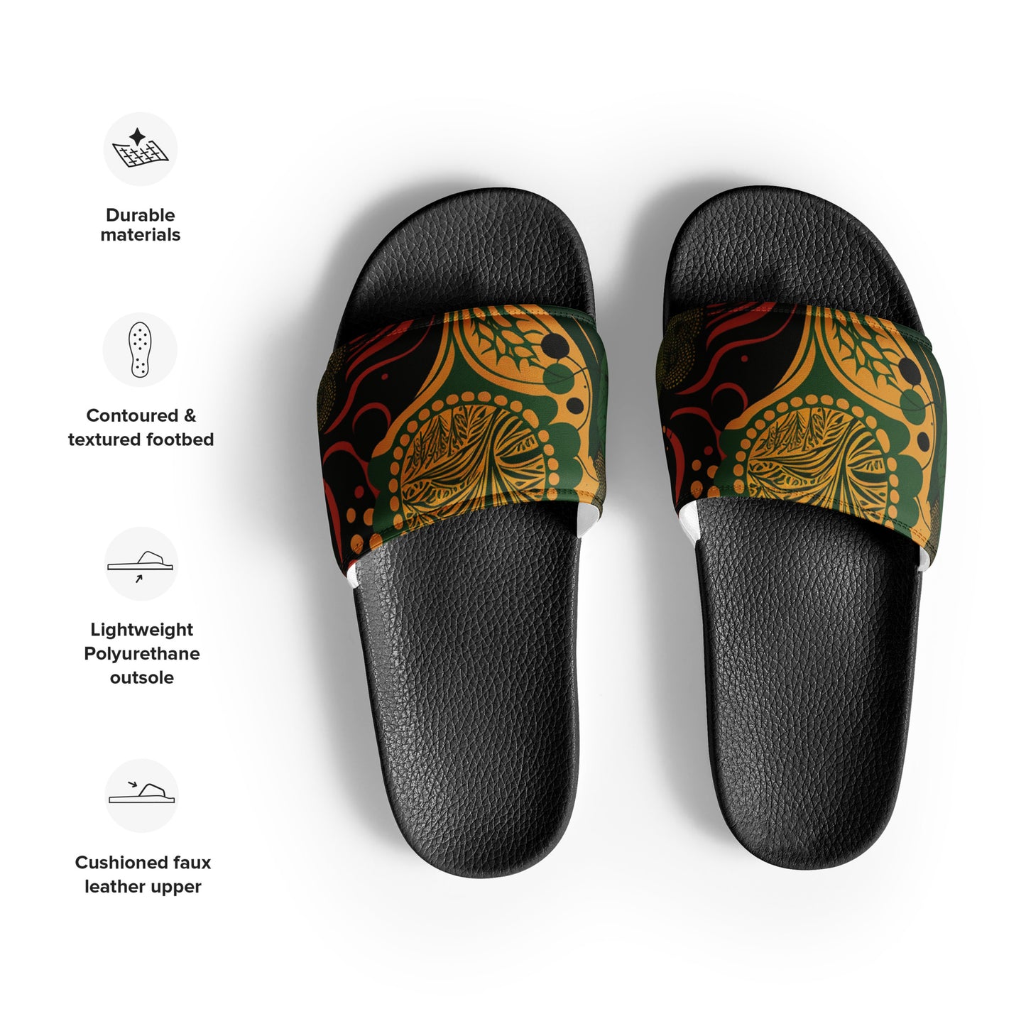Ethnic design print: Women's slides