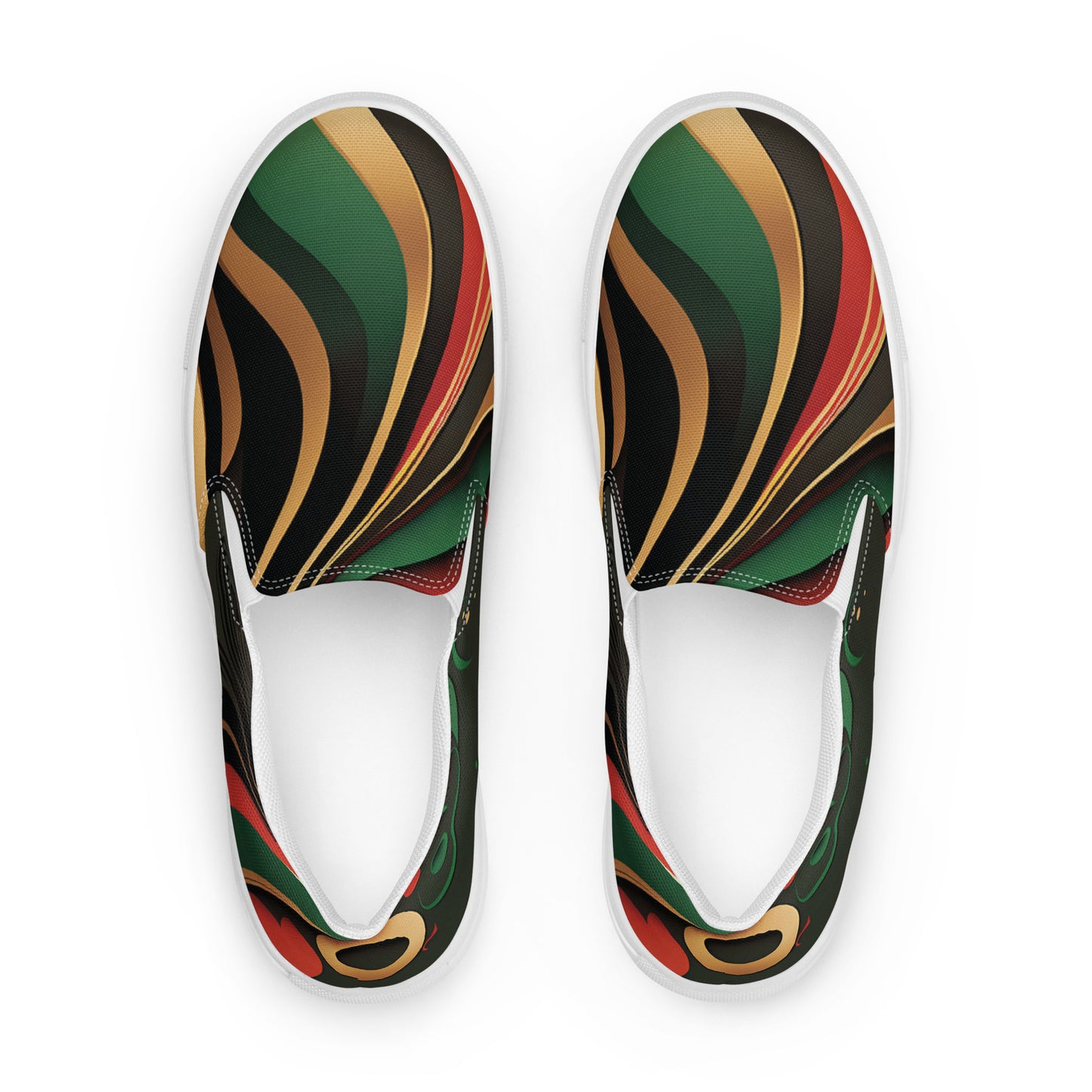 Ethnic design print: Women’s slip-on canvas shoes