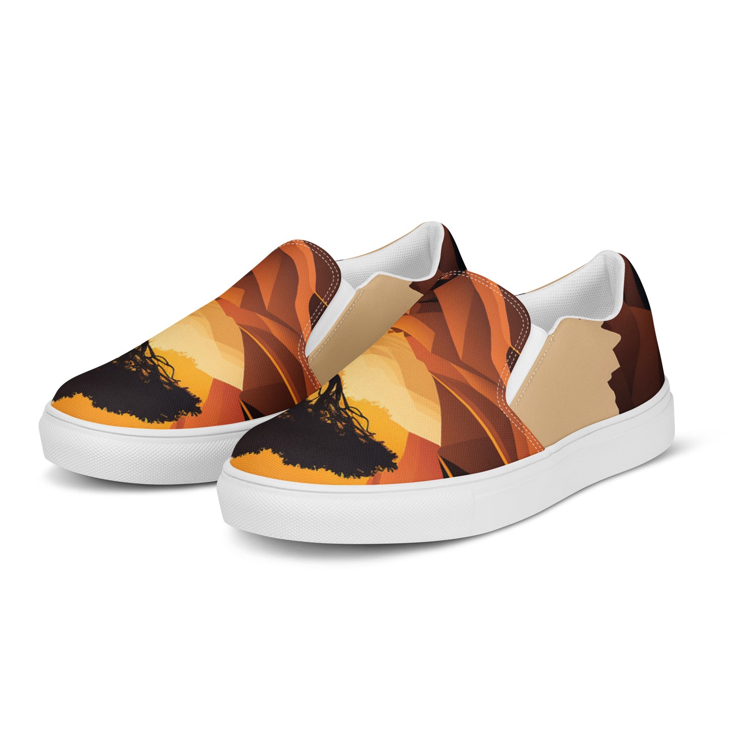 Ethnic design print: Women’s slip-on canvas shoes