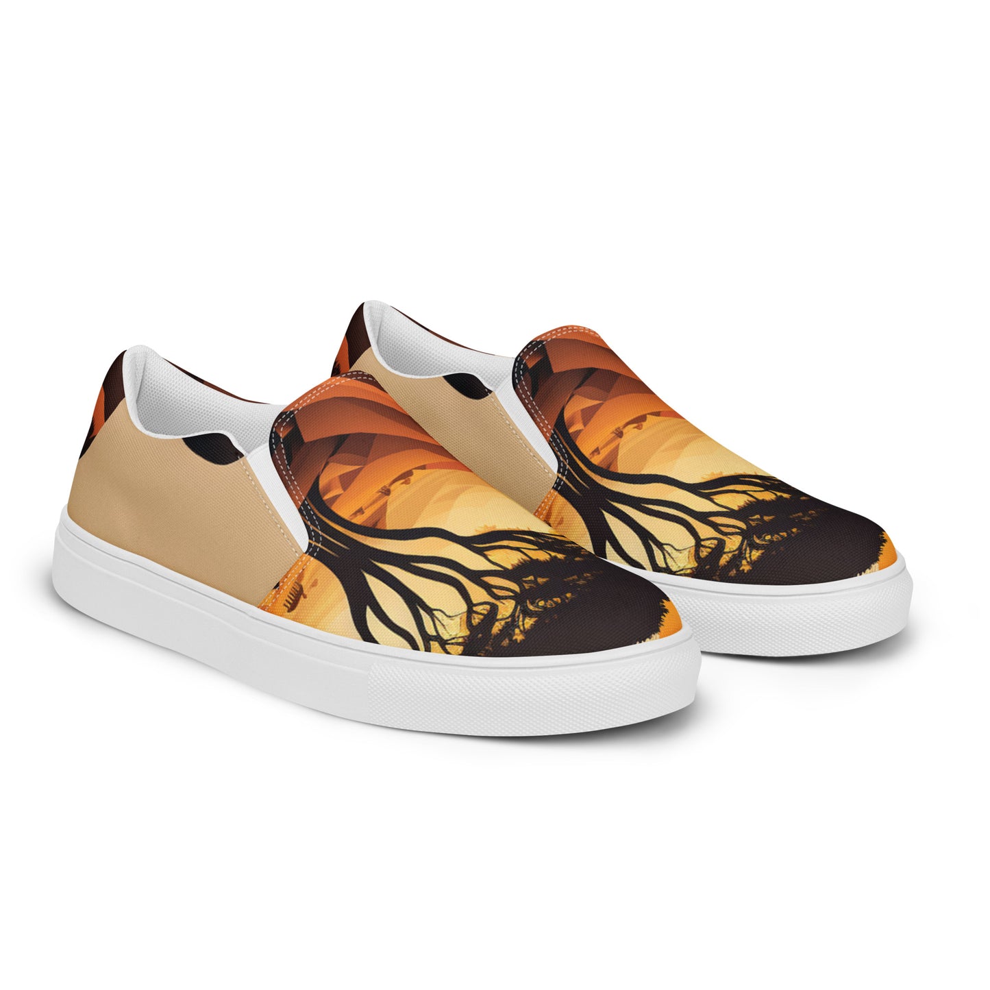 Ethnic design print: Women’s slip-on canvas shoes
