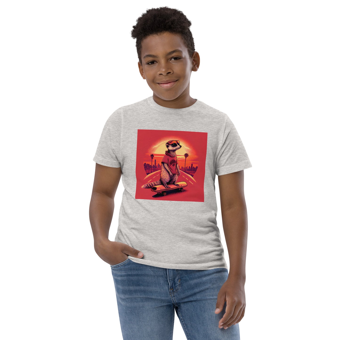 Tobi the Meerkat: Youth jersey t-shirt