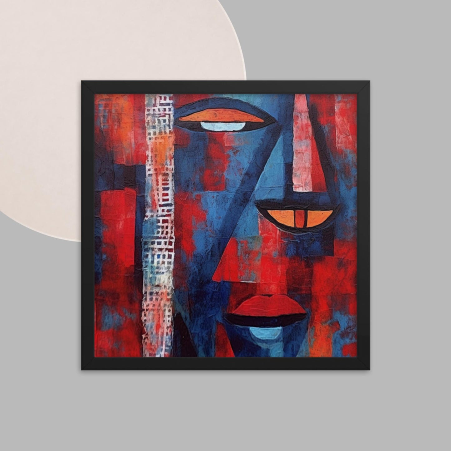 'A-LIFE': Abstract art Framed poster