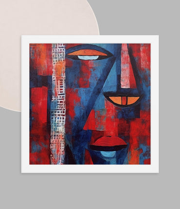 'A-LIFE': Abstract art Framed poster