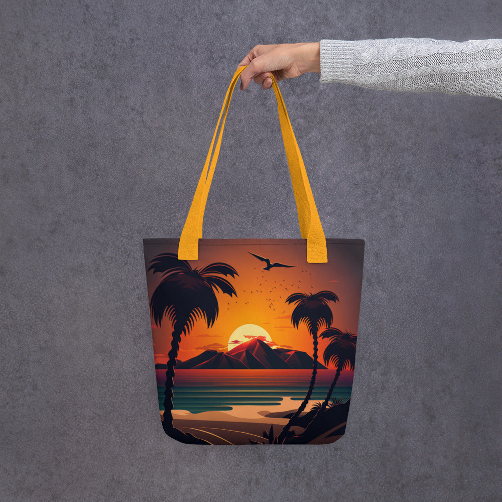 'Crimson Sun' design concept: Tote bag