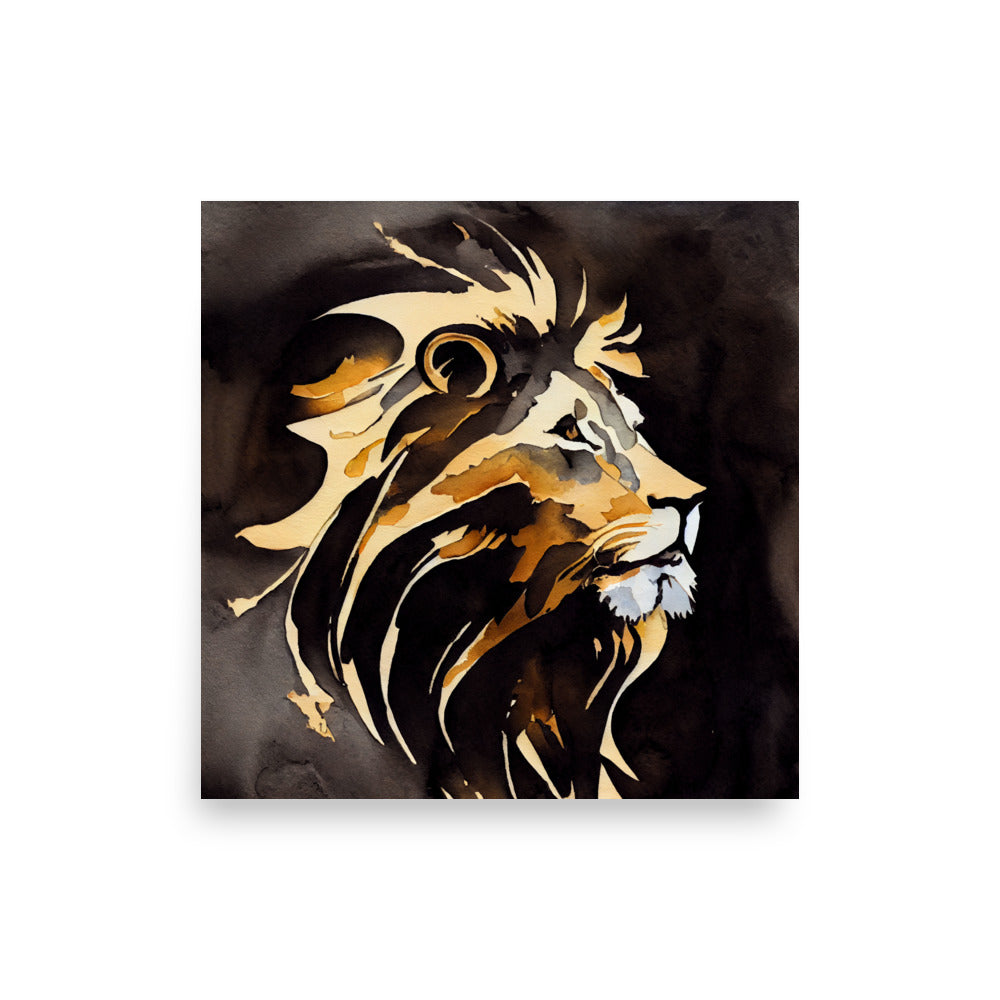 Wildlife: Lion mane in black and gold