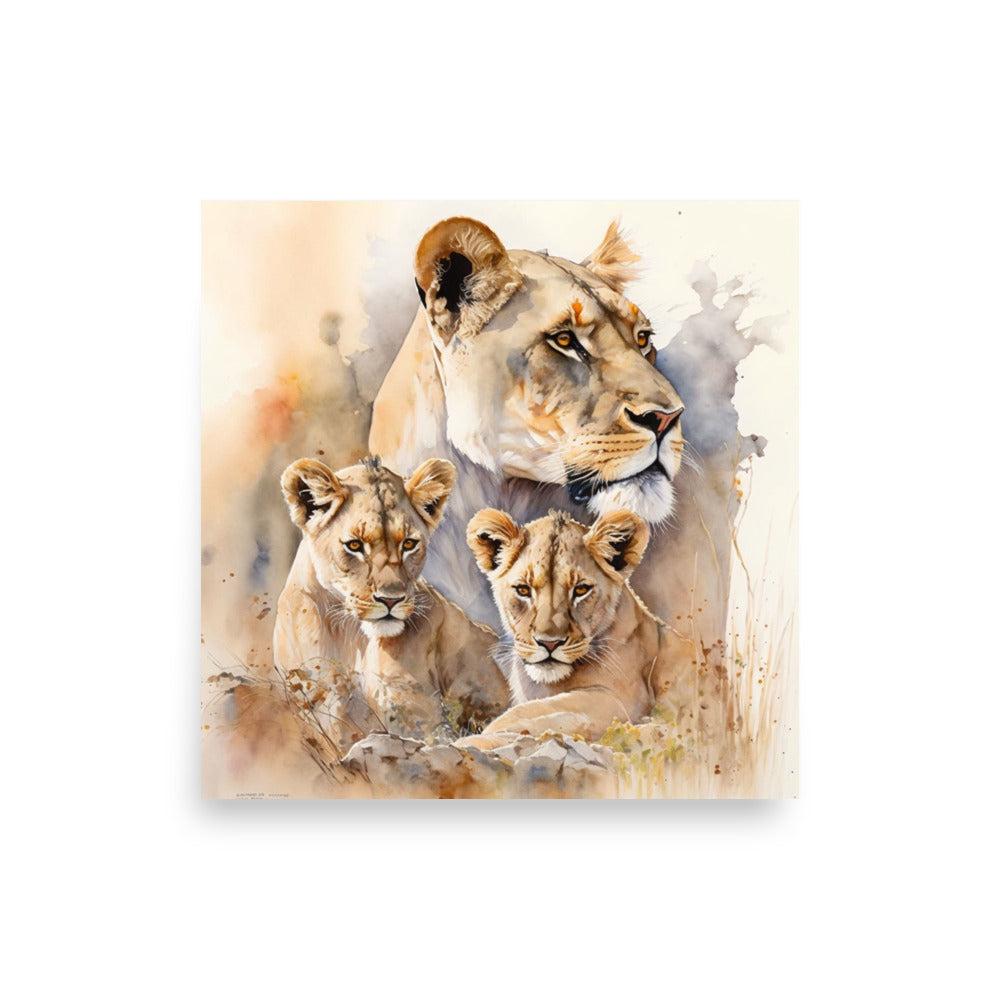 Wildlife: Lioness and cubs