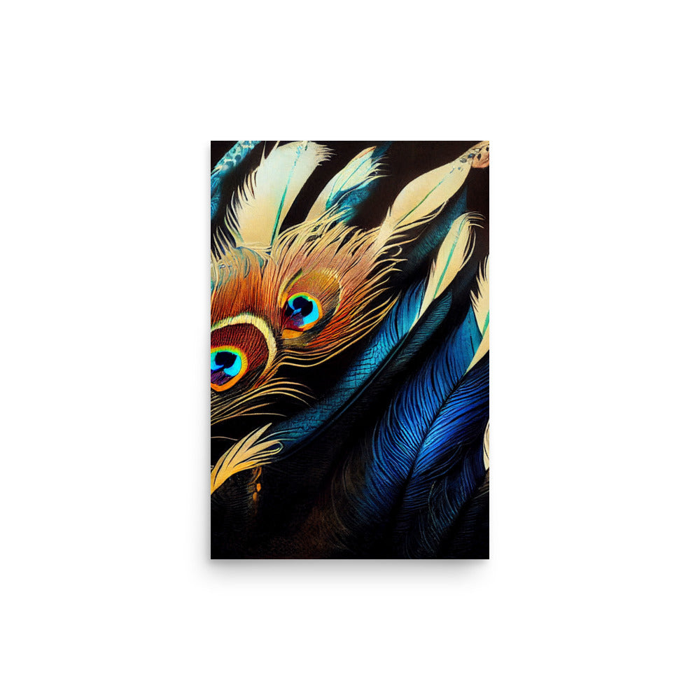 Ethnic Print: Peacock feathers