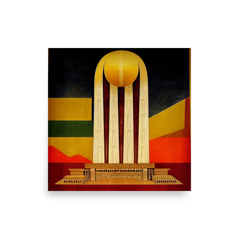 Capital Cities: Addis Ababa art deco concept poster