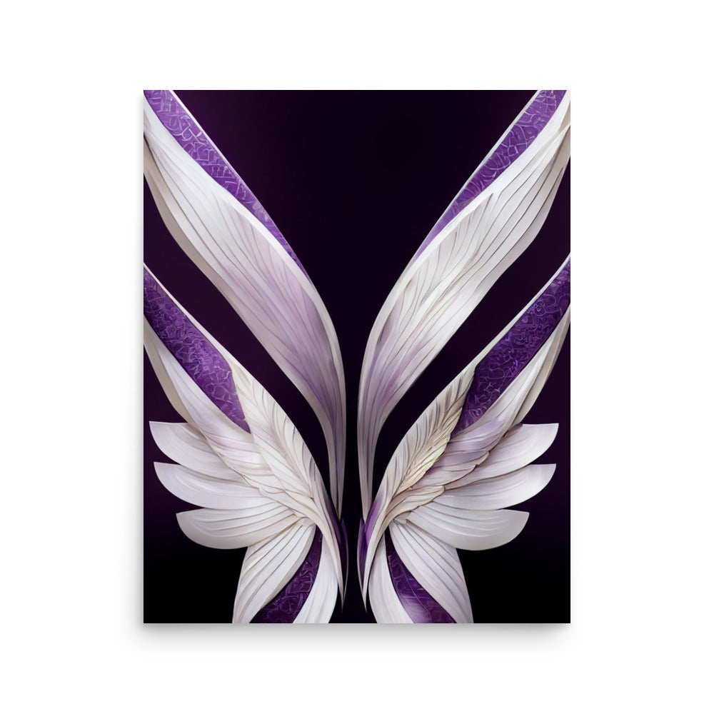 Ethnic Print: Purple Wings