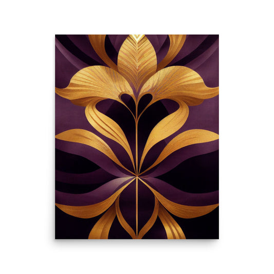 Ethnic Print: Gold Petals