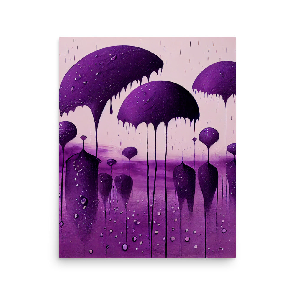 Ethnic Print: Purple rain abstract