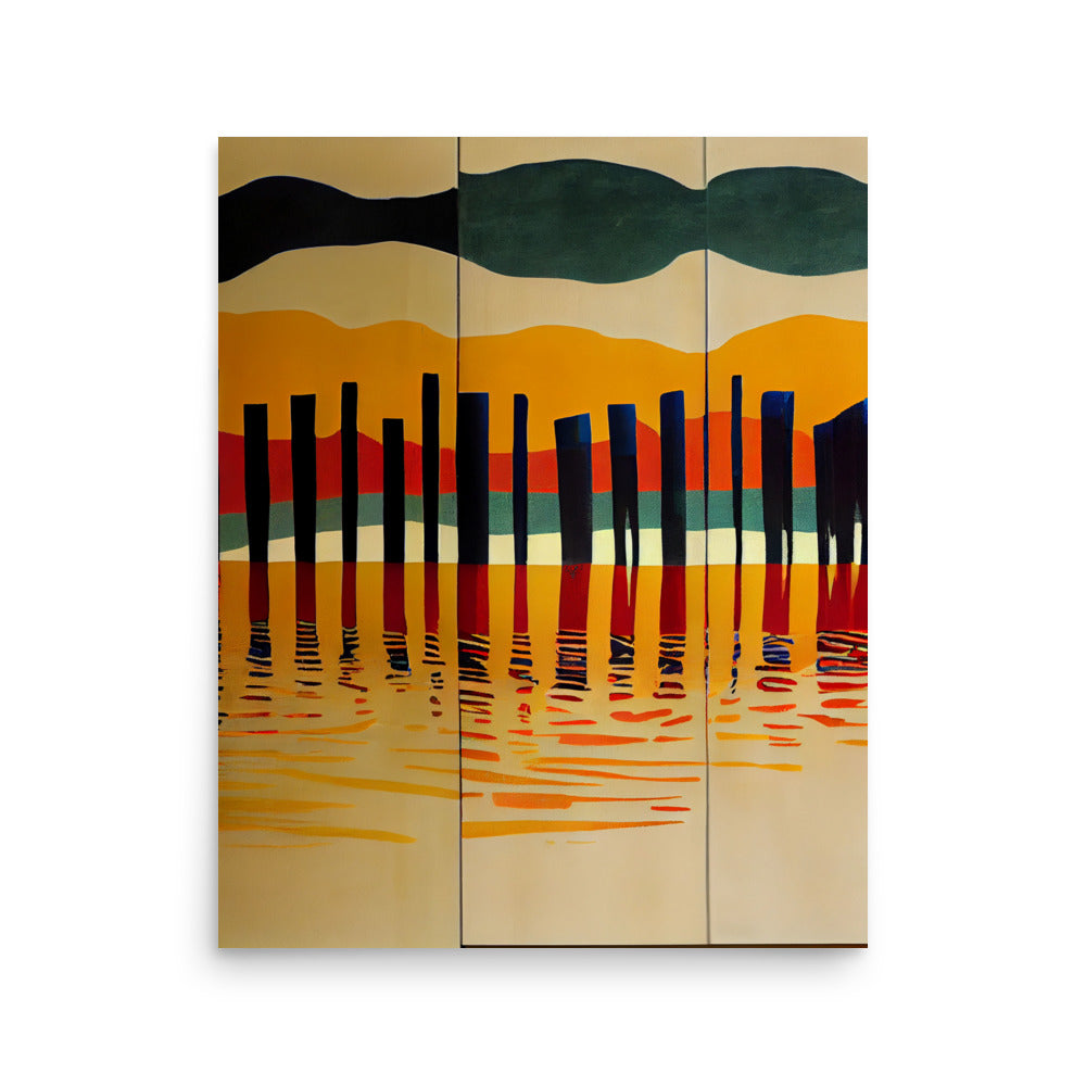 Ethnic Print: Water plank abstract